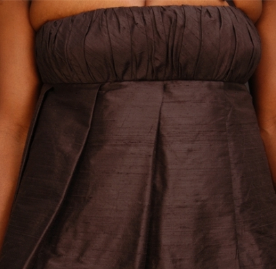 Silk black skirt and off shoulder top